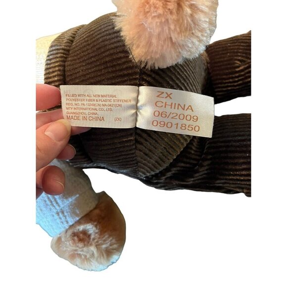 Dan Dee Collectible Bear Green Corduroy Jumpsuit with Tan Hat & Sweater - Picture 8 of 8